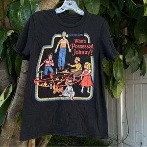 Steven Rhodes Who's Possessed Johnny T-Shirt in Black.